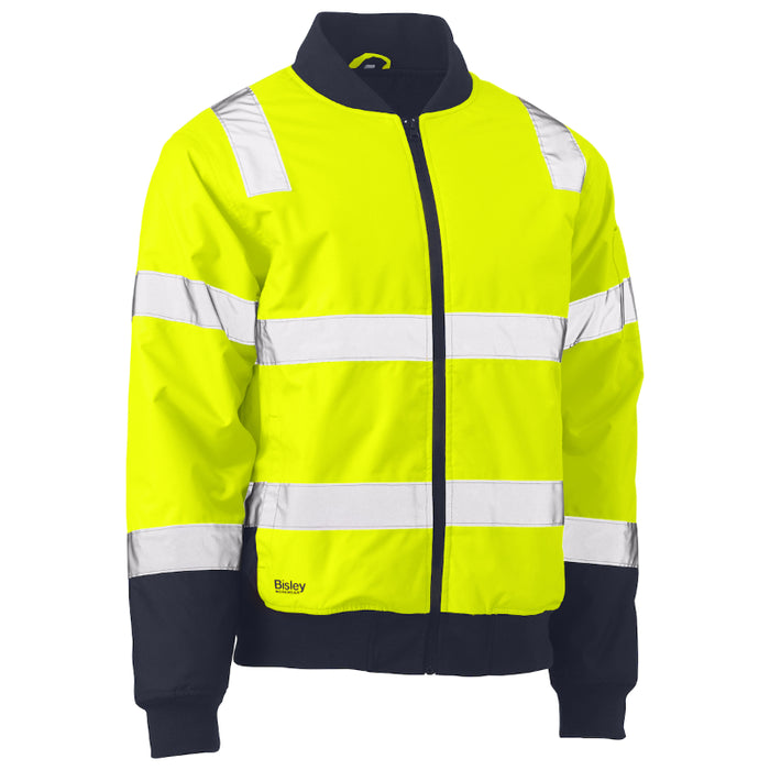 Bisley® Hi Vis Bomber Jacket - ANSI Class 3 Type R -  Hi-Vis Yellow - 333M6730T