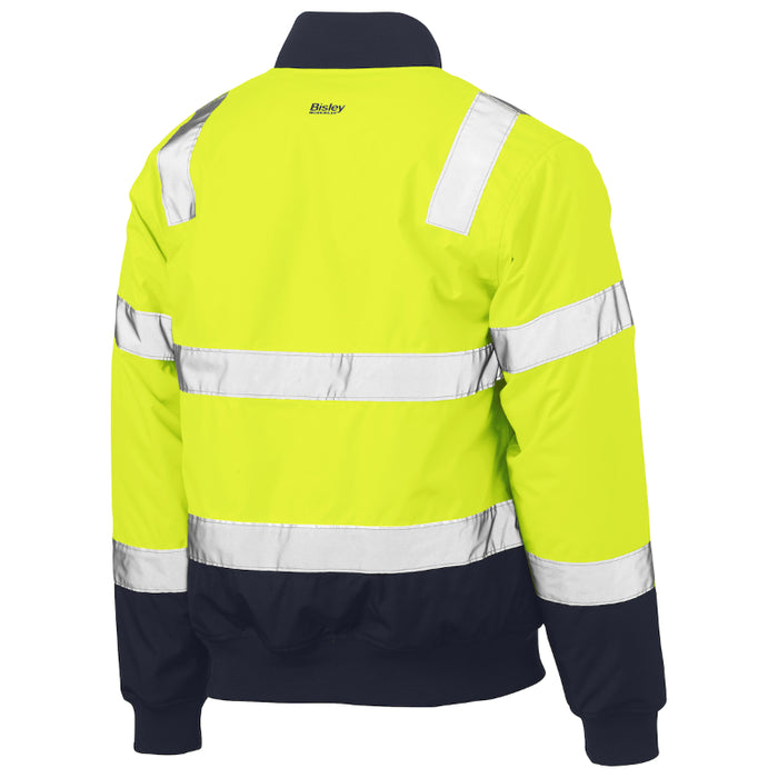 Bisley® Hi Vis Bomber Jacket - ANSI Class 3 Type R -  Hi-Vis Yellow - 333M6730T