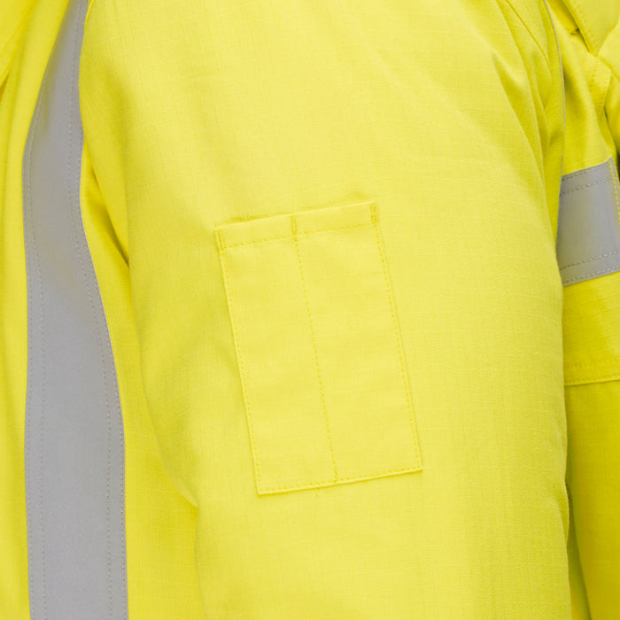 Bisley® Hi Vis FR Ripstop Insulated Parka with Navy Bottom - ANSI Class 3 Type R - 385M8387H