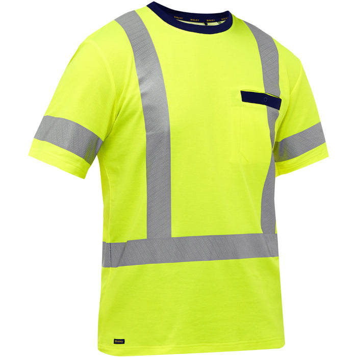 Bisley® Hi Vis Short Sleeve T-Shirt - ANSI Class 3 Type R - 313M1118H