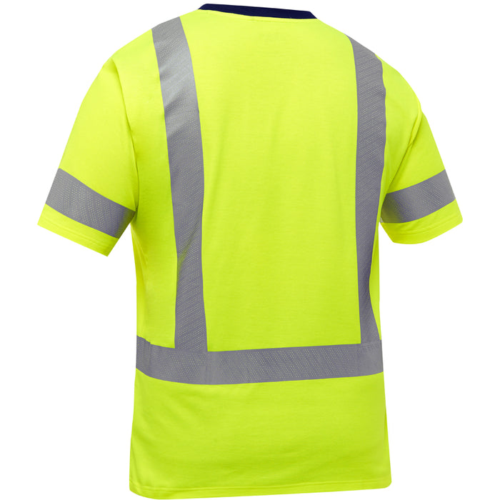 Bisley® Hi Vis Short Sleeve T-Shirt - ANSI Class 3 Type R - 313M1118H