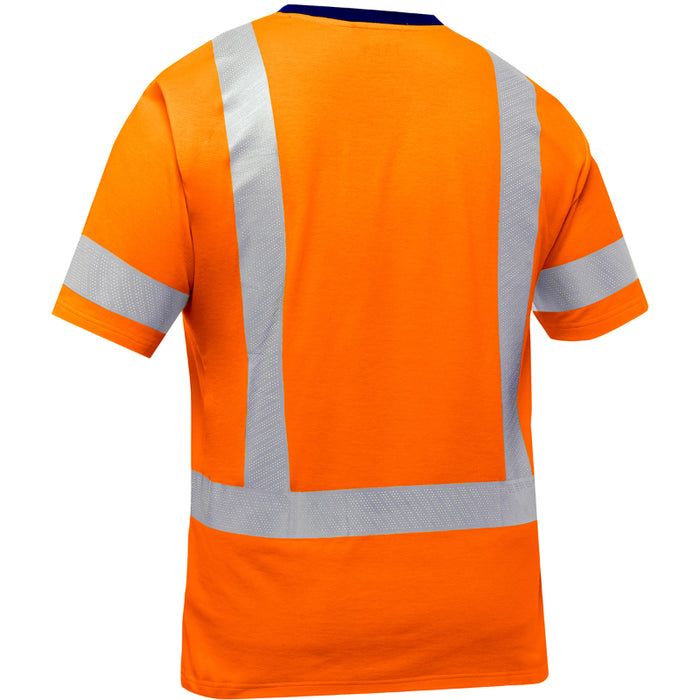 Bisley® Hi Vis Short Sleeve T-Shirt - ANSI Class 3 Type R - 313M1118H