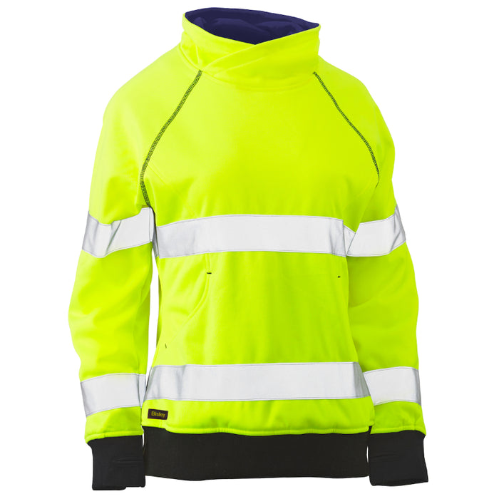 Bisley® Hi Vis Women's Contoured Fleece Pullover Sweatshirt - ANSI Class 2 Type R - 323W6818T
