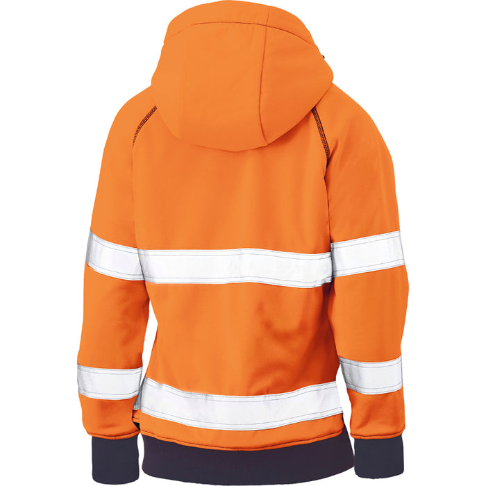 Bisley® Hi Vis Women's Contoured Full Zip Hooded Sweatshirt - ANSI Class 2 Type R - 323W6819T