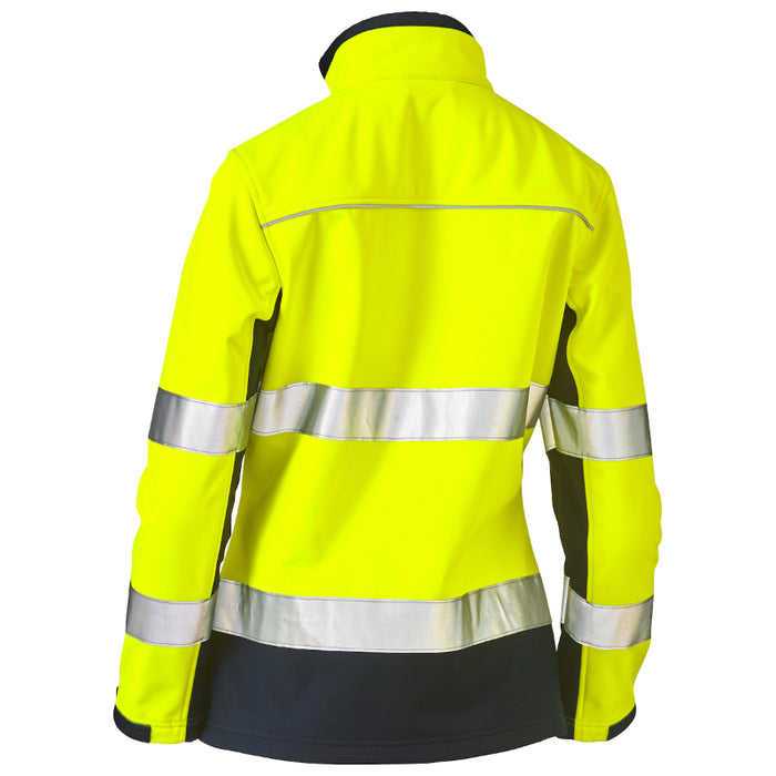 Bisley® Hi Vis Women's Contoured Softshell Jacket - ANSI Class 2 Type R - 333W6059T