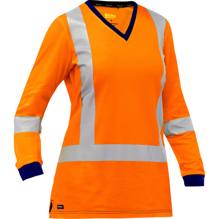 Bisley® Hi Vis Women's Long Sleeve Shirt - ANSI Class 3 Type R - 313W6118X