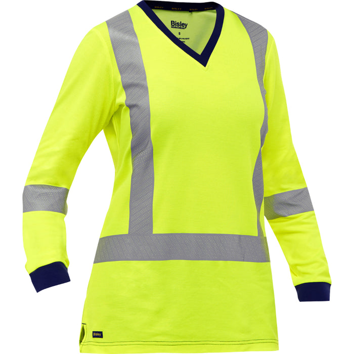 Bisley® Hi Vis Women's Long Sleeve Shirt - ANSI Class 3 Type R - 313W6118X