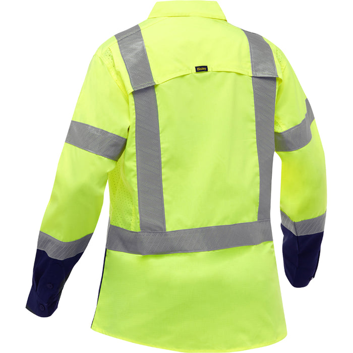 Bisley® Hi Vis Women's Long Sleeve Shirt with X-Airflow™ - ANSI Class 2 Type R - 313W6491H
