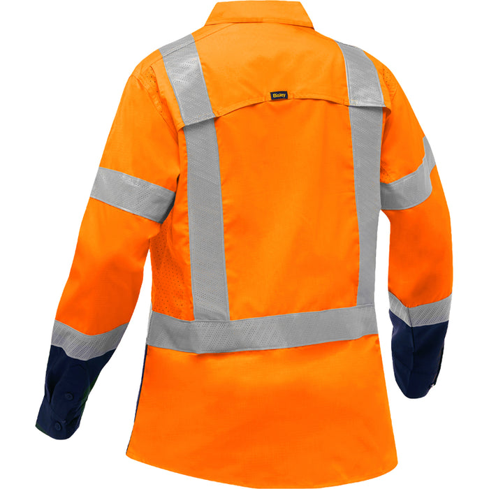 Bisley® Hi Vis Women's Long Sleeve Shirt with X-Airflow™ - ANSI Class 2 Type R - 313W6491H