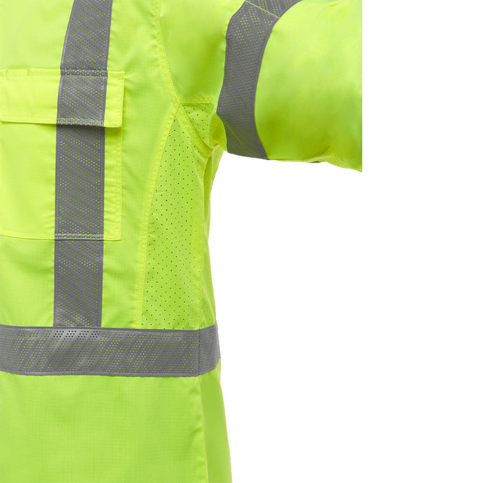Bisley® Hi Vis X-Back Airflow™ Long Sleeve Shirt - ANSI Class 3 Type R - 313M6490X