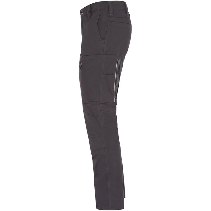 Dark gray pants on a white background