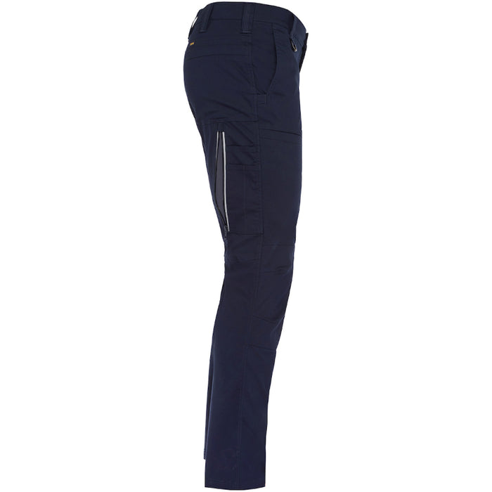 Navy blue pants on a white background