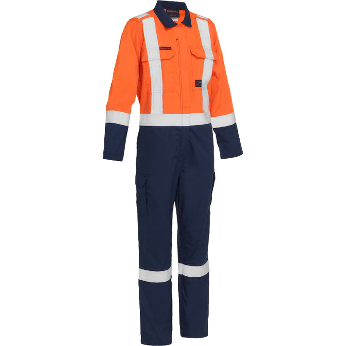 Bisley® Women's FR Ripstop Coverall with Navy Bottom - 385WFRHC