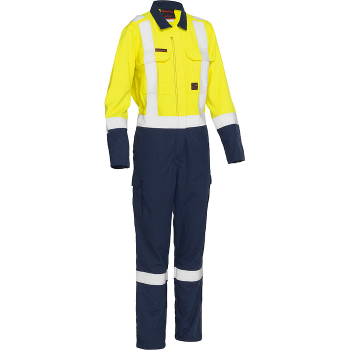 Bisley® Women's FR Ripstop Coverall with Navy Bottom - 385WFRHC
