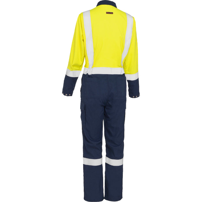 Bisley® Women's FR Ripstop Coverall with Navy Bottom - 385WFRHC