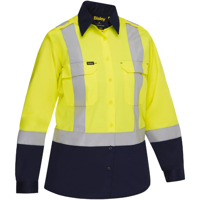 Bisley® Women's Long Sleeve Button Down Shirt - ANSI Class 2 Type R - 312W6367H