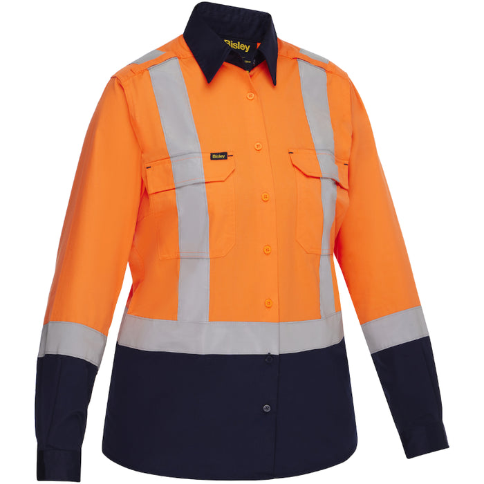 Bisley® Women's Long Sleeve Button Down Shirt - ANSI Class 2 Type R - 312W6367H