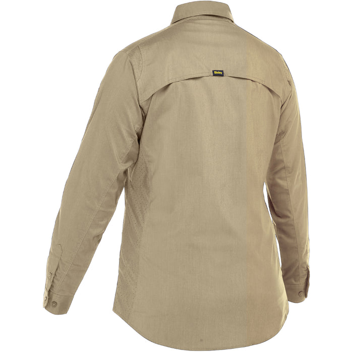 Bisley® Women's Long Sleeves Ripstop Work Shirt with X-Airflow™ Ventilation - 400W6490