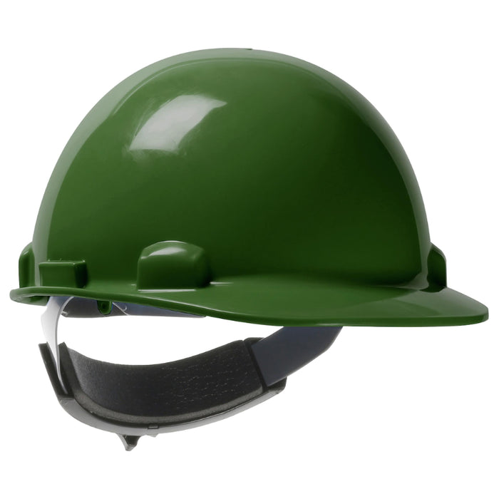PIP® Dom™ Cap Style Smooth Dome Hard Hat with HDPE Shell - Wheel-Ratchet Adjustment - 280-HP341SR