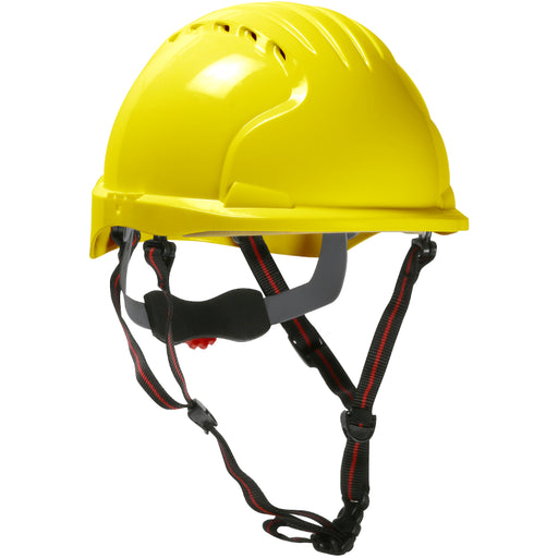 JSP® EVO® 6151 Ascend™ Vented, Short Brim Safety Helmet with HDPE Shell - 280-EV6151SV-CH