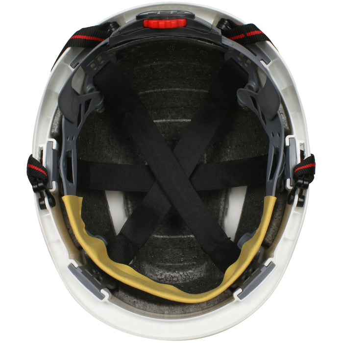 JSP® EVO® 6151 Ascend™ Vented, Short Brim Safety Helmet with HDPE Shell - 280-EV6151SV-CH