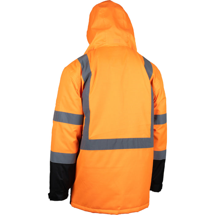PIP® Hi Vis Value Coat with Quilted Insulation and Black Bottom - ANSI Type R Class 3 - 343-1758