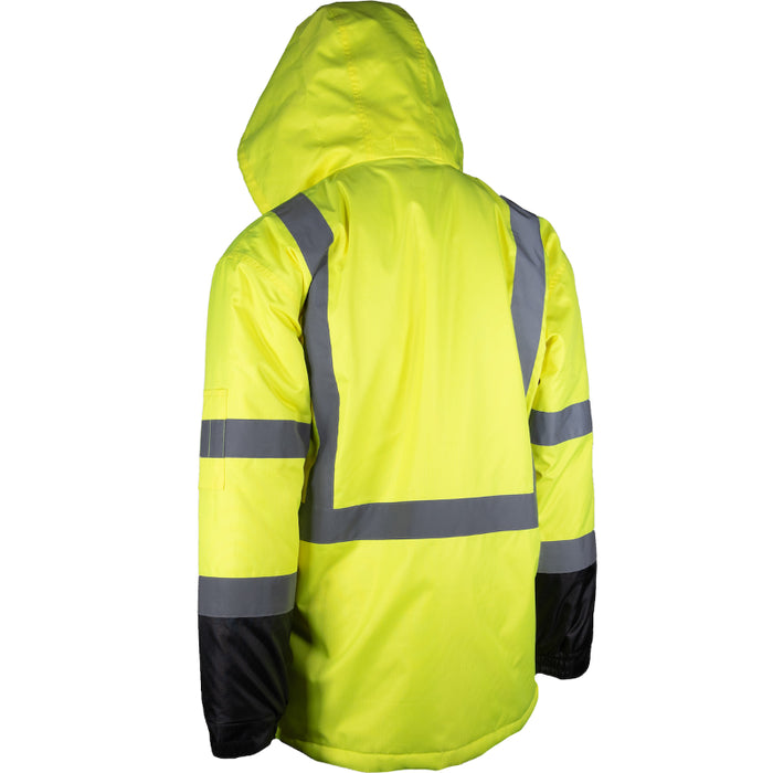 PIP® Hi Vis Value Coat with Quilted Insulation and Black Bottom - ANSI Type R Class 3 - 343-1758
