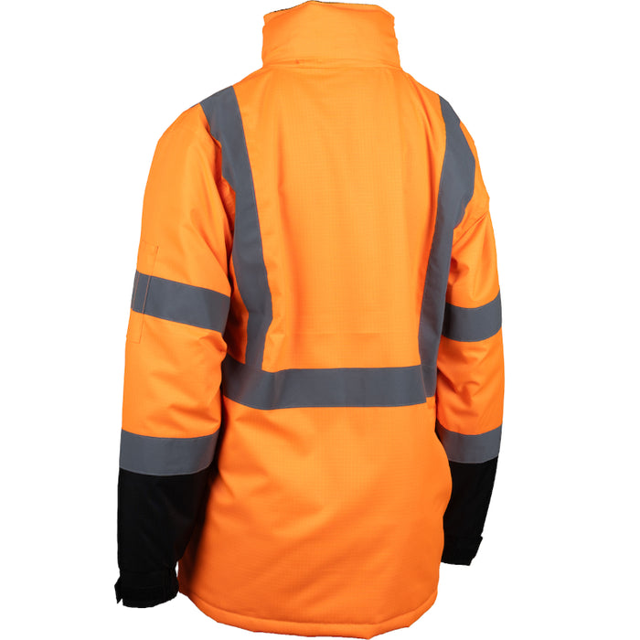 PIP® Hi Vis Women's Value Coat with Quilted Insulation and Black Bottom - ANSI Type R Class 3 - 343-1758W