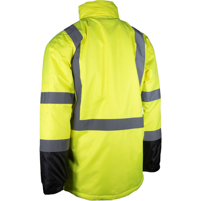 PIP® Hi Vis Women's Value Coat with Quilted Insulation and Black Bottom - ANSI Type R Class 3 - 343-1758W