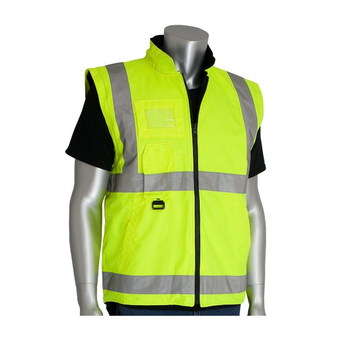 PIP® High Visibility 7-in-1 All Conditions Coat - Inner Jacket - Vest Combination - ANSI Class 3 Type R - 343-1756