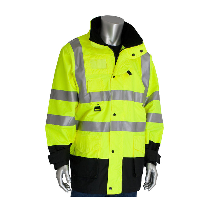 PIP® High Visibility 7-in-1 All Conditions Coat - Inner Jacket - Vest Combination - ANSI Class 3 Type R - 343-1756