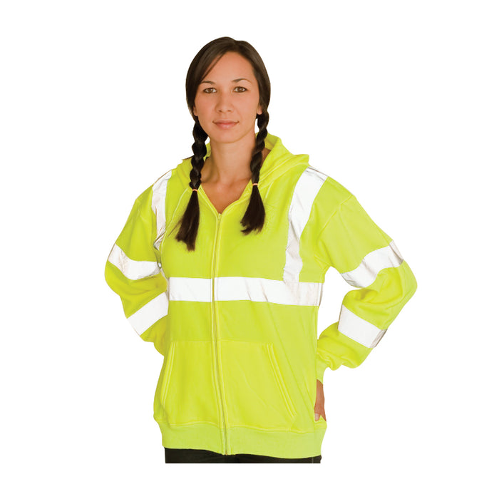 PIP® High Visibility ANSI Type R Class 3 Hooded Sweatshirt - 323-HSSE