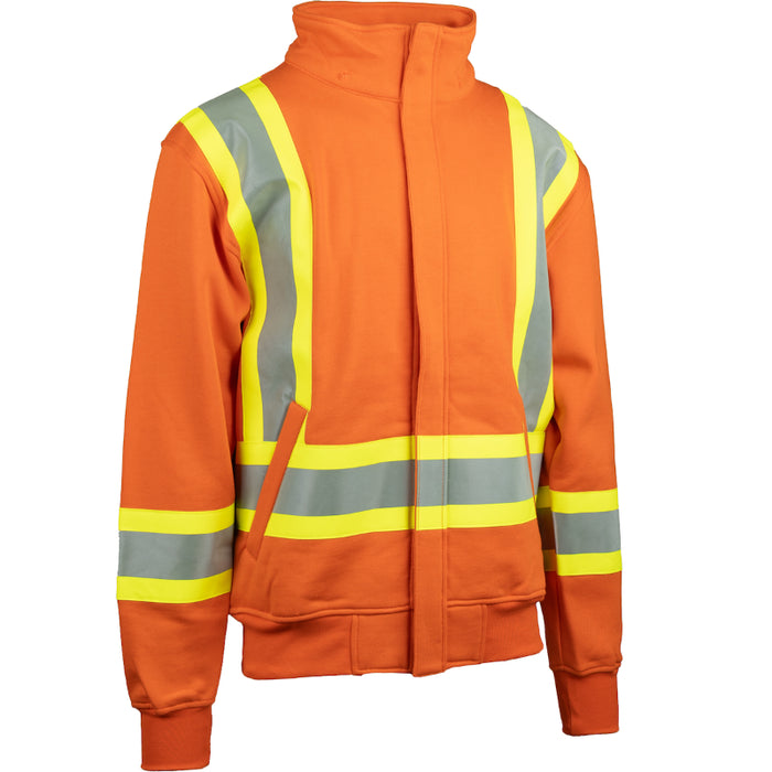 PIP® High Visibility AR/FR Fleece Zip Hoodie - X-Back - Orange - 385-1226FR