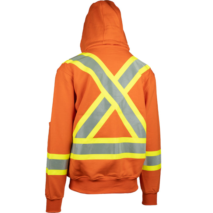 PIP® High Visibility AR/FR Fleece Zip Hoodie - X-Back - Orange - 385-1226FR