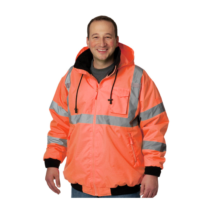 PIP® High Visibility Bomber Jacket with Zip out fleece liner - ANSI Type R Class 3 - 333-1762