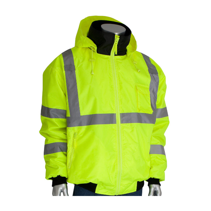 PIP® High Visibility Bomber Jacket with Zip out fleece liner - ANSI Type R Class 3 - 333-1762