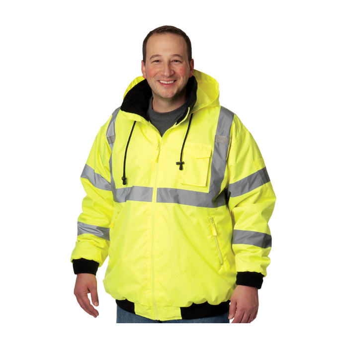 PIP® High Visibility Bomber Jacket with Zip out fleece liner - ANSI Type R Class 3 - 333-1762