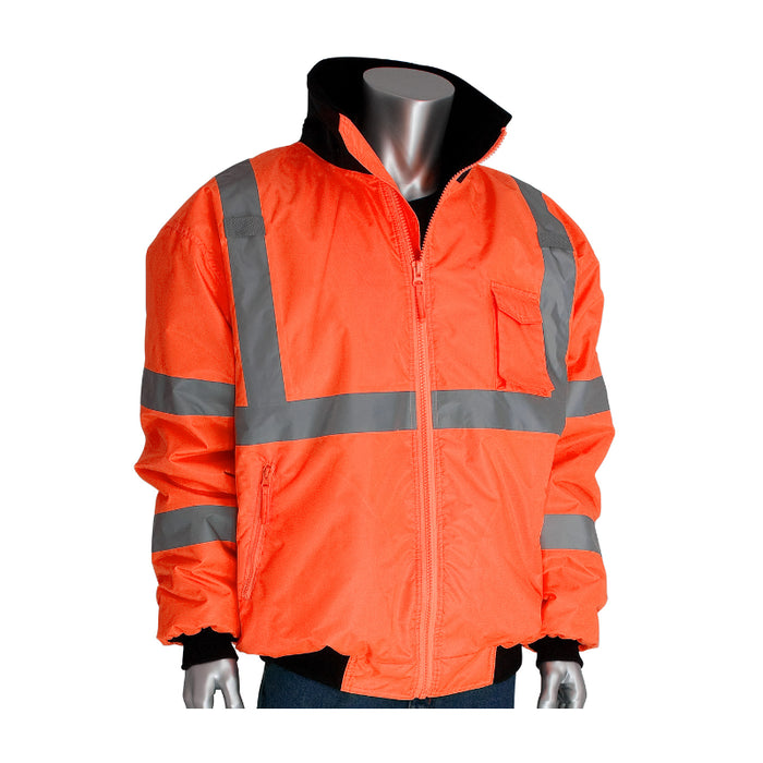 PIP® High Visibility Bomber Jacket with Zip out fleece liner - ANSI Type R Class 3 - 333-1762
