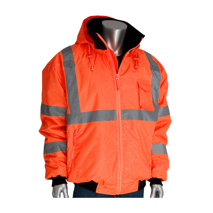 PIP® High Visibility Bomber Jacket with Zip out fleece liner - ANSI Type R Class 3 - 333-1762