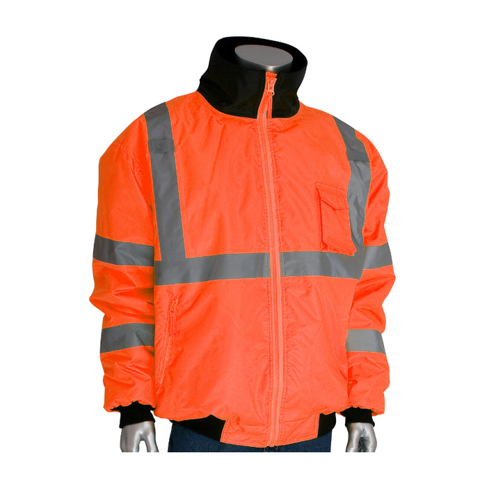 PIP® High Visibility Bomber Jacket with Zip out fleece liner - ANSI Type R Class 3 - 333-1762
