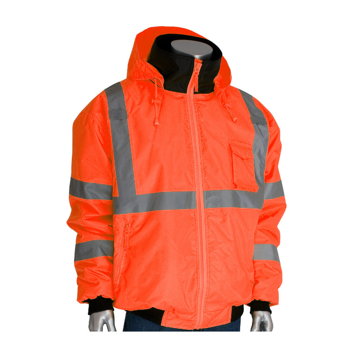 PIP® High Visibility Bomber Jacket with Zip out fleece liner - ANSI Type R Class 3 - 333-1762