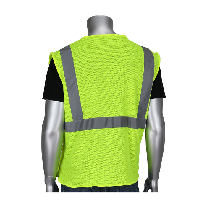 PIP®  High Visibility Mesh Breakaway Safety Vest - ANSI Class 2 Type R - 302-5PMV
