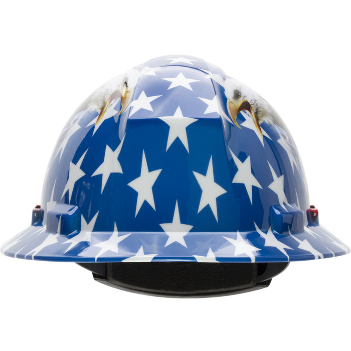 PIP® Kilimanjaro™ Full Brim Hard Hat with HDPE Shell - Wheel Ratchet Adjustment - 280-HP641R-USA