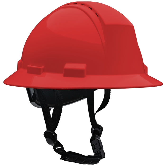 PIP® Kilimanjaro™ Type II Full Brim Safety Helmet with HDPE Shell - 4-Point Chinstrap - 280-HP642RV-CH