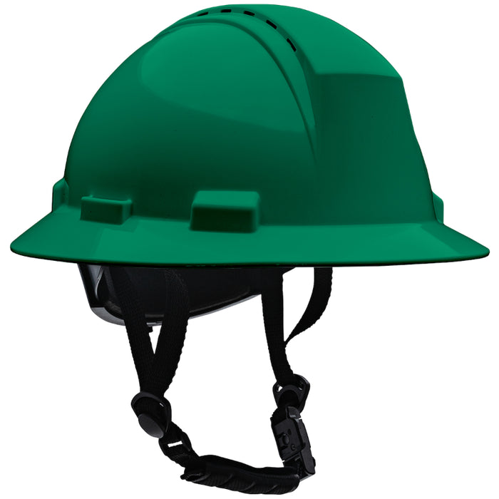 PIP® Kilimanjaro™ Type II Full Brim Safety Helmet with HDPE Shell - 4-Point Chinstrap - 280-HP642RV-CH