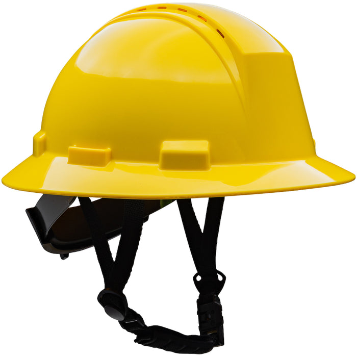 PIP® Kilimanjaro™ Type II Full Brim Safety Helmet with HDPE Shell - 4-Point Chinstrap - 280-HP642RV-CH