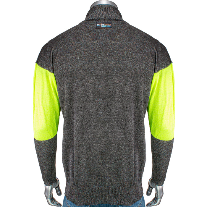 Kut Gard® ATA® PreventWear™ Blended Cut Resistant Jacket - Hi-Vis Sleeves - J100SP-3CM-HVB-TL