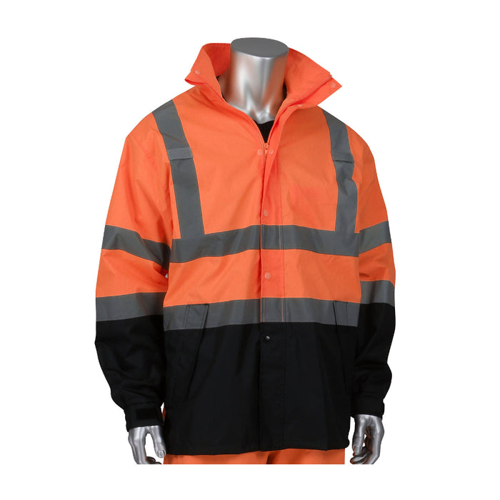 PIP® Viz™ Hi Vis All Purpose Waterproof Jacket with Black Bottom - 353-1200