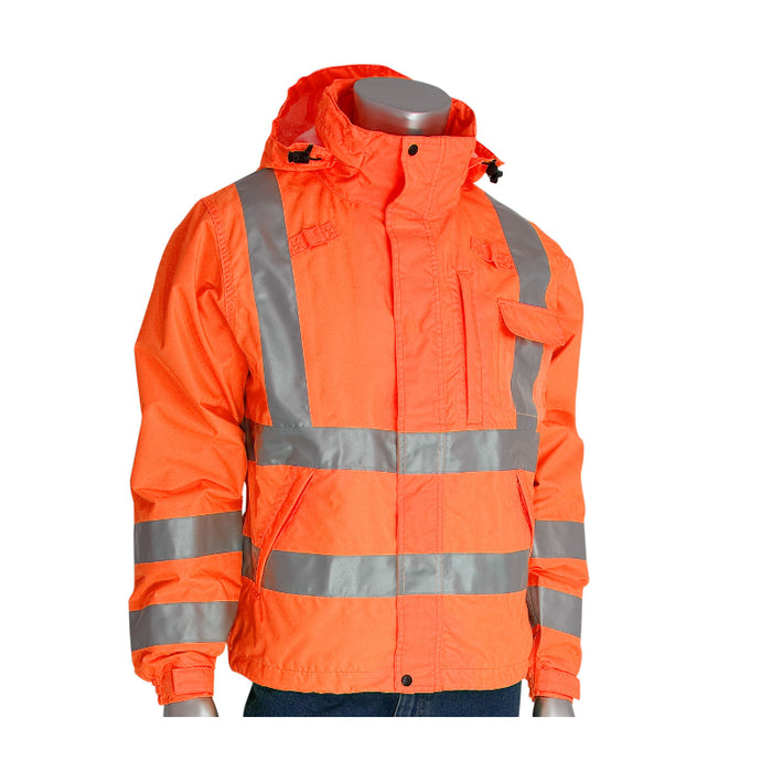 PIP® VizPLUS™ Hi Vis Heavy Duty Waterproof Breathable Jacket - ANSI Class 3 Type R - 353-2000