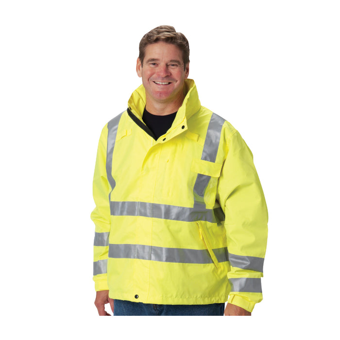 PIP® VizPLUS™ Hi Vis Heavy Duty Waterproof Breathable Jacket - ANSI Class 3 Type R - 353-2000